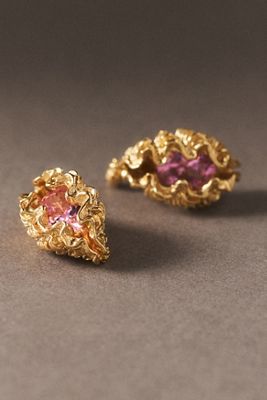 Oceanus Panopea Pink Coastal Earrings