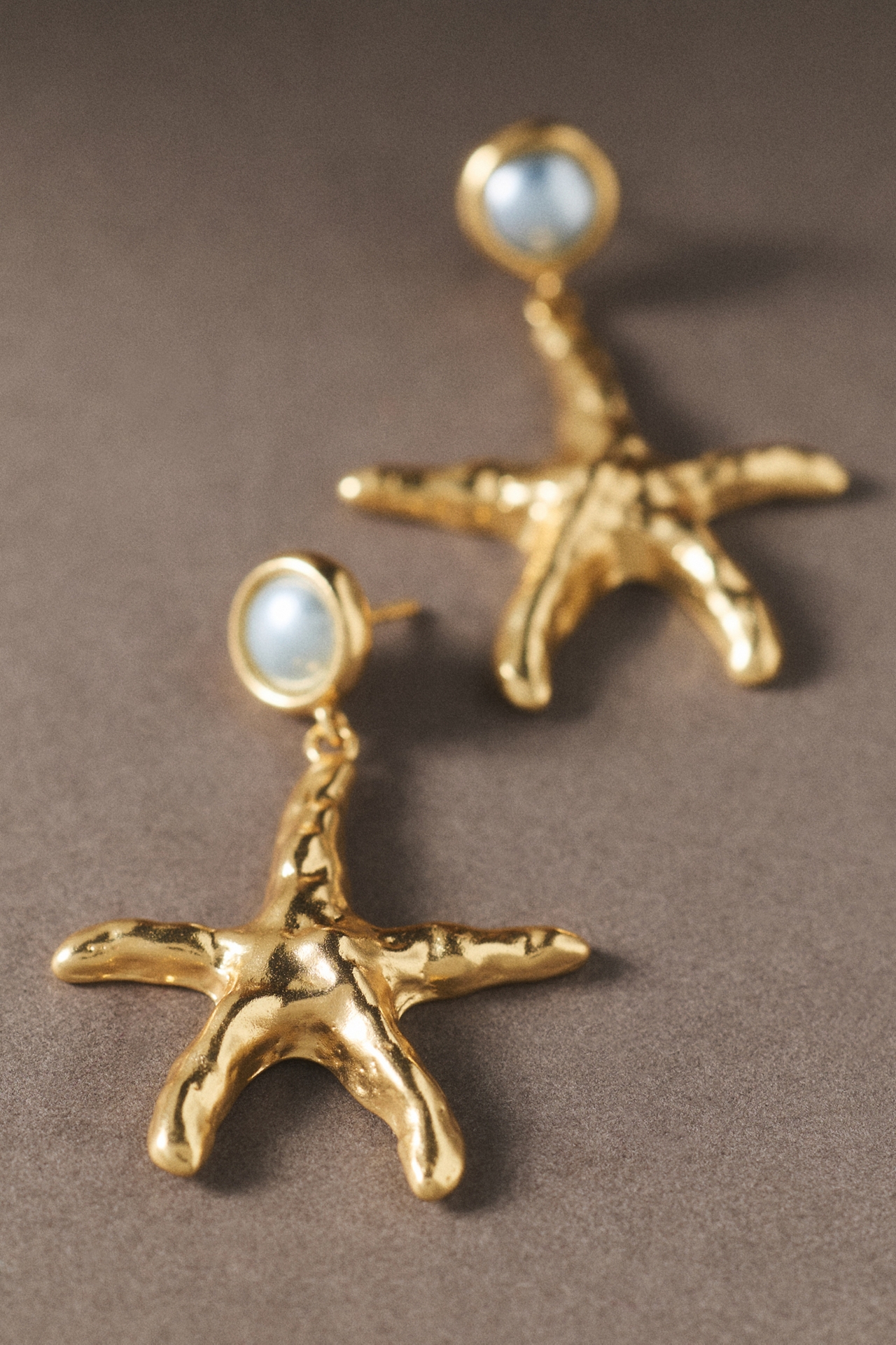 Oceanus Tidal Sea Star Stud Earrings