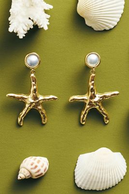 Oceanus Tidal Sea Star Stud Earrings