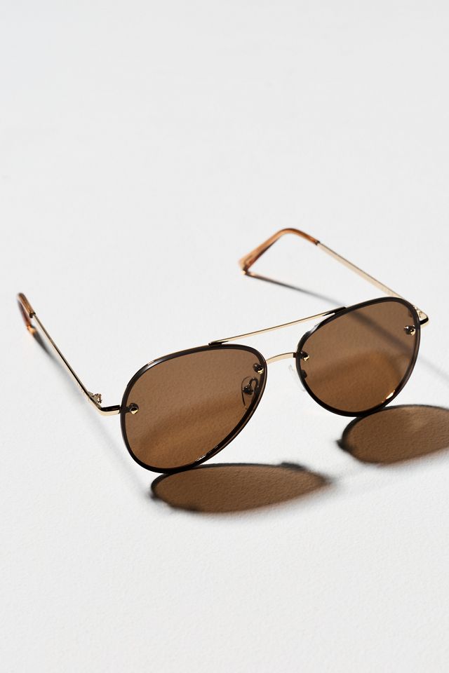 Aire Mirzam Aviator Sunglasses in Brown AIRE Mirzam Aviator Sunglasses | Anthropologie main image 2