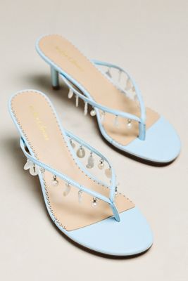 For Love & Lemons Sailor Charm Heeled Flip-Flop Sandals