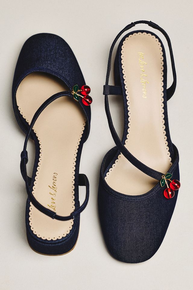 For Love & Lemons Charis Slingback Block Heels #1