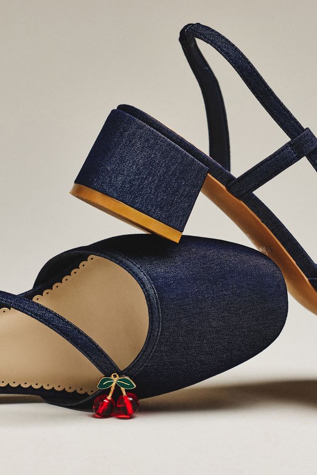 For Love & Lemons Charis Slingback Block Heels #2