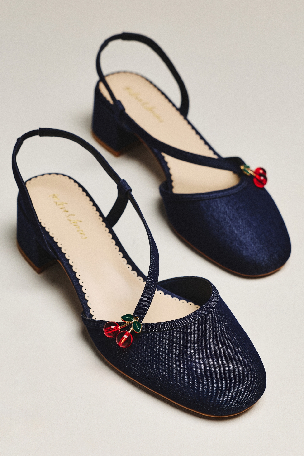 For Love & Lemons Charis Slingback Block Heels