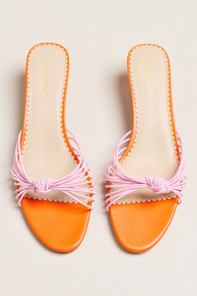 For Love & Lemons Cleo Colorblock Kitten Heel Sandals #1
