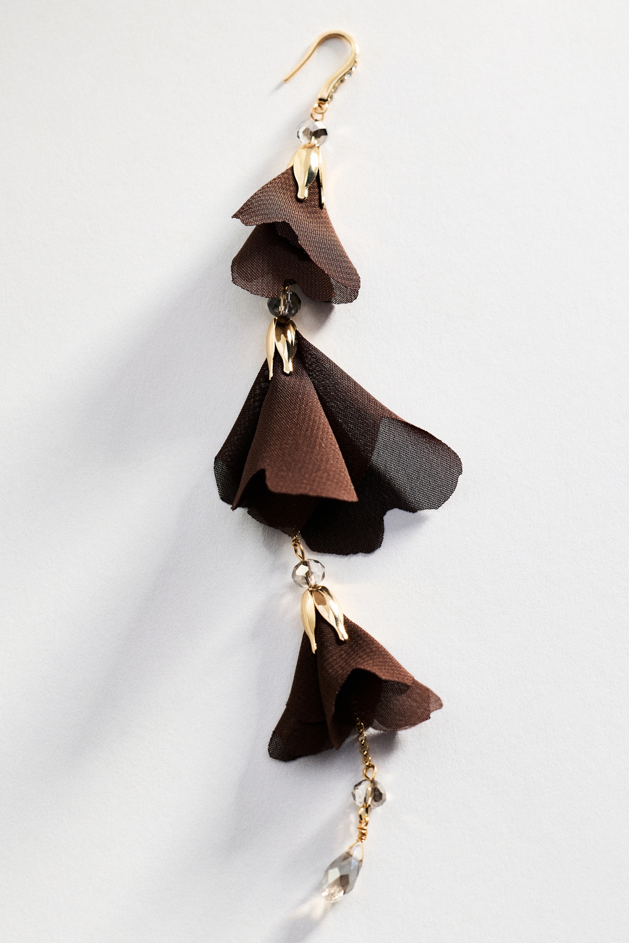 By Anthropologie Cascading Floral Drop Earrings