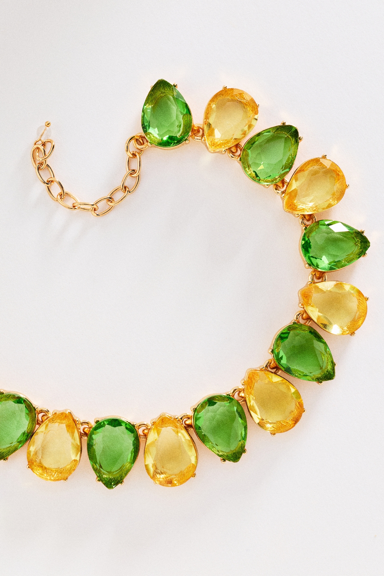 Two-Tone Crystal Necklace