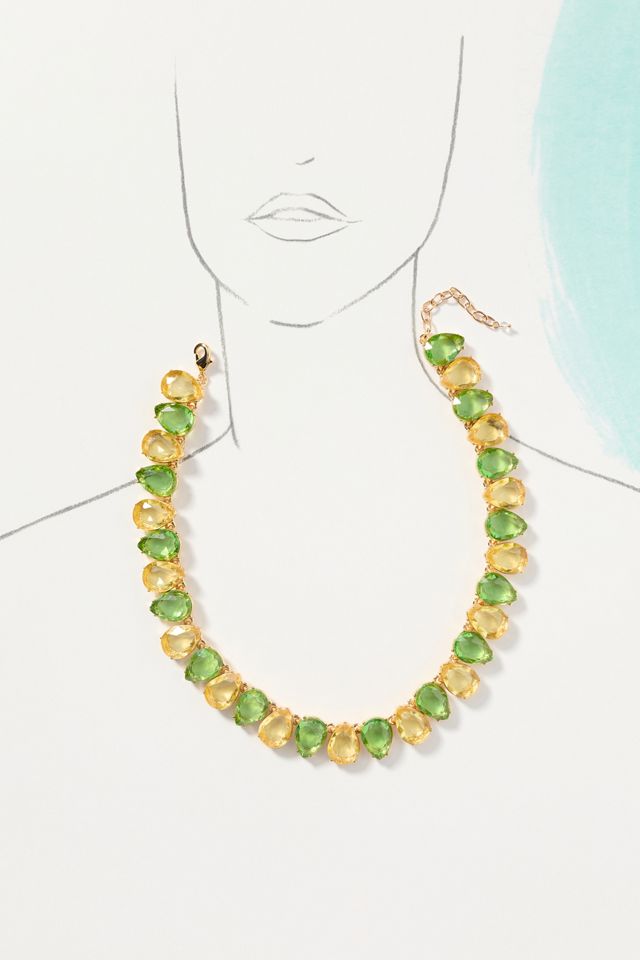 Two-Tone Crystal Necklace #2