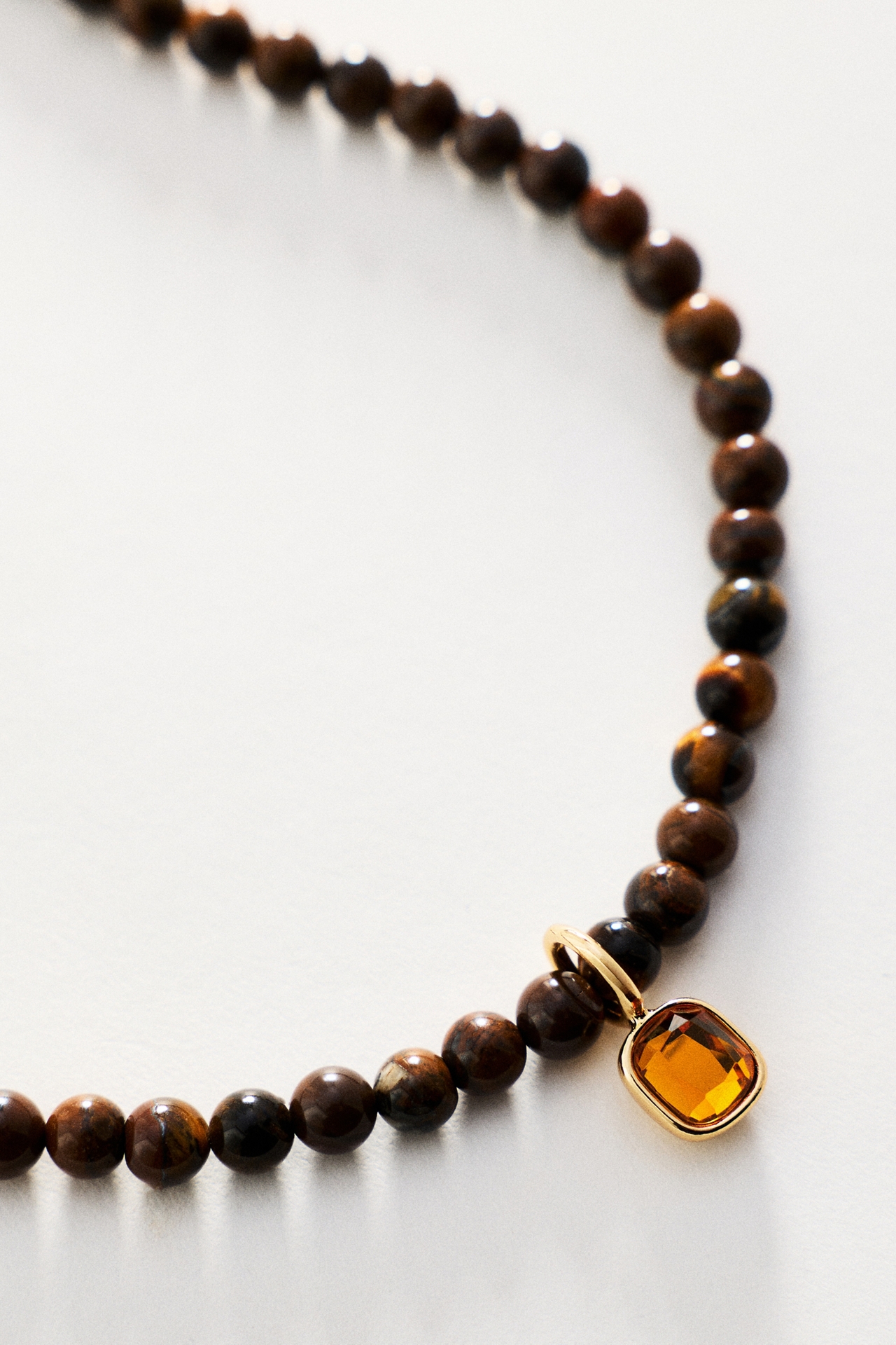 By Anthropologie Beaded Crystal Pendant Necklace