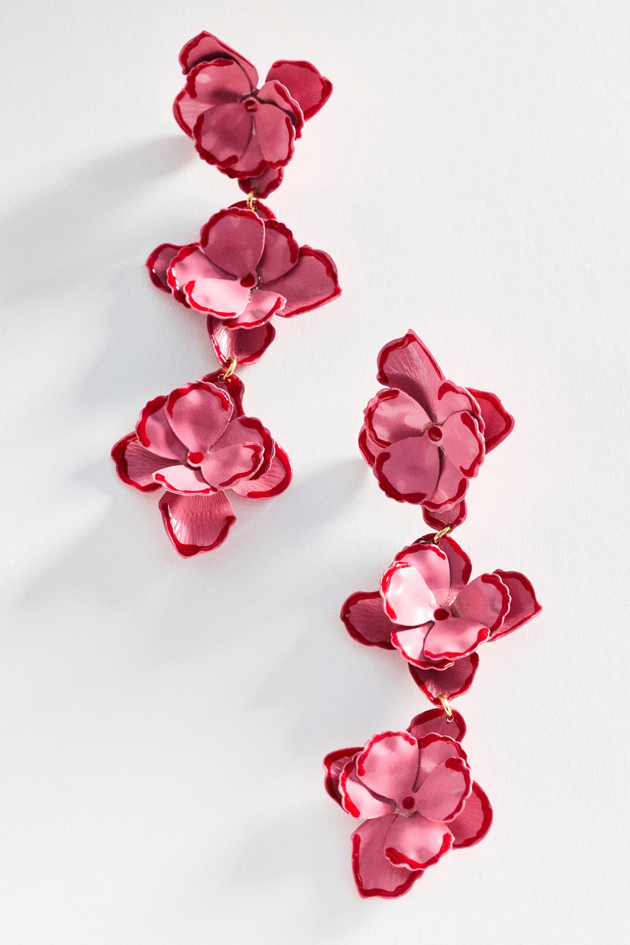 By Anthropologie Floral Bloom Drop Earrings