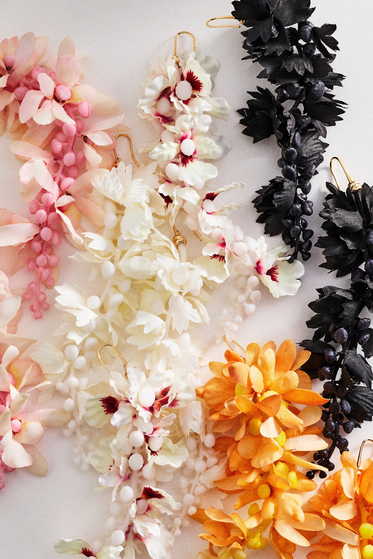 By Anthropologie Petal Cascade Statement Drop Earrings