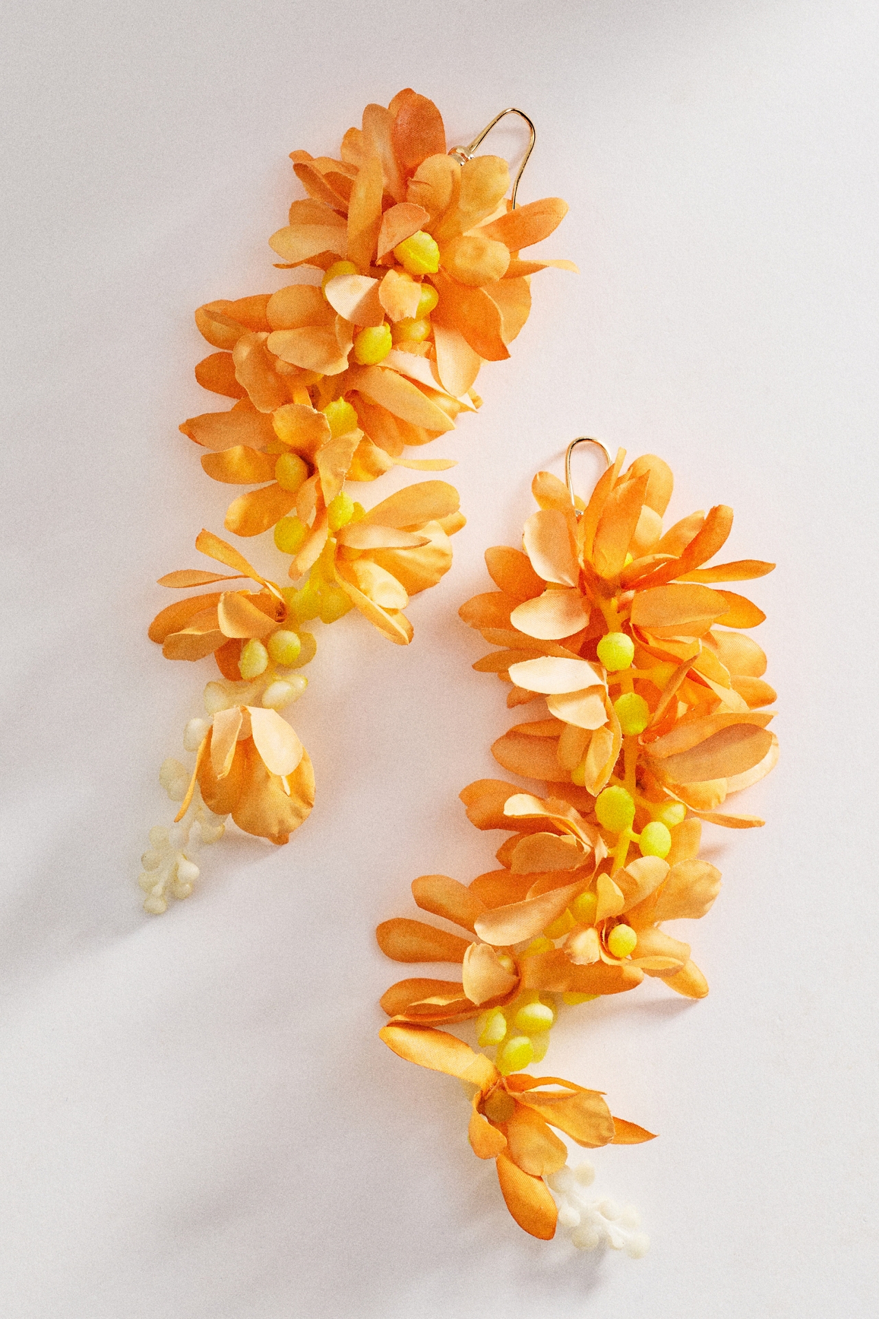By Anthropologie Petal Cascade Statement Drop Earrings