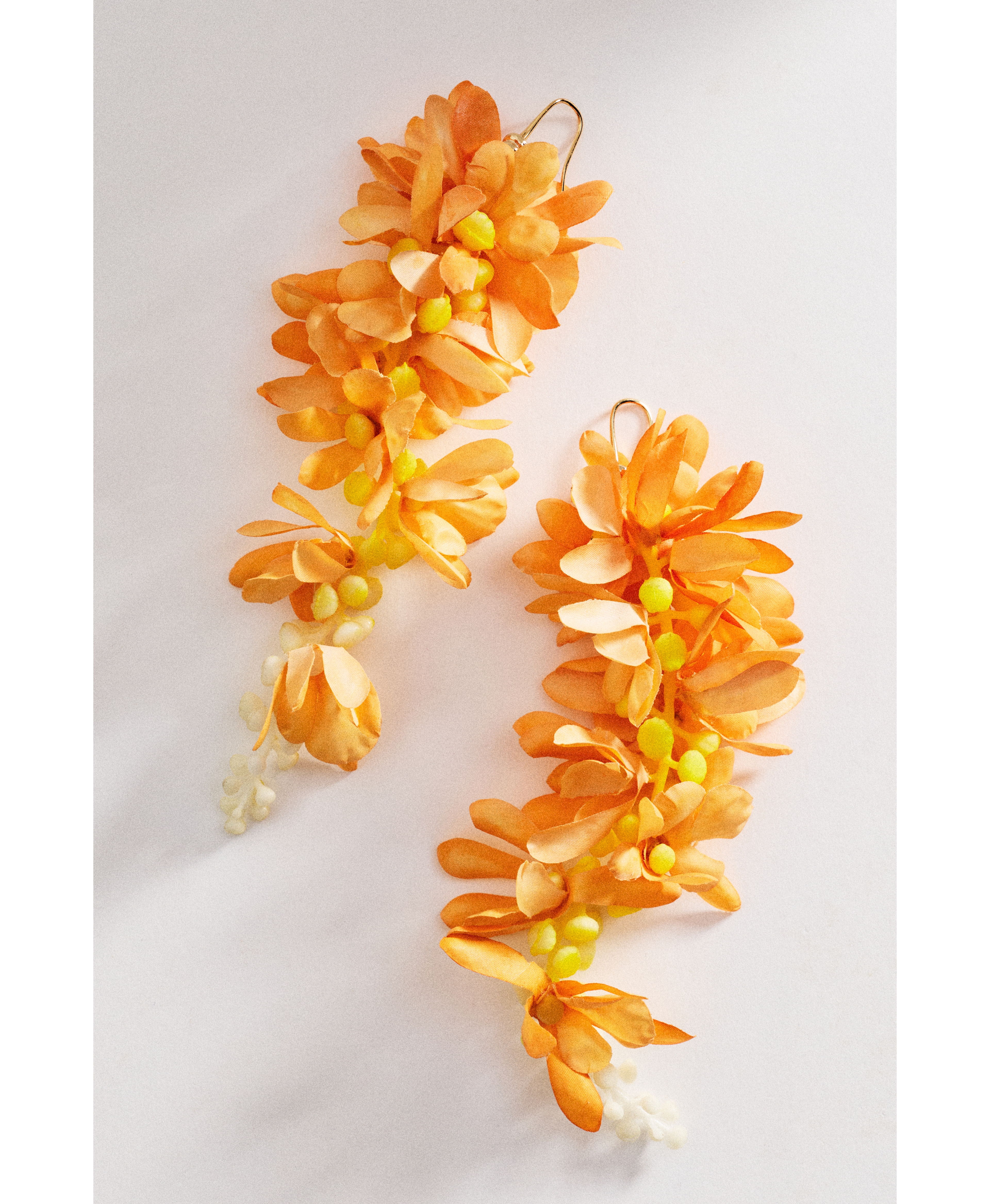 By Anthropologie Petal Cascade Statement Drop Earrings