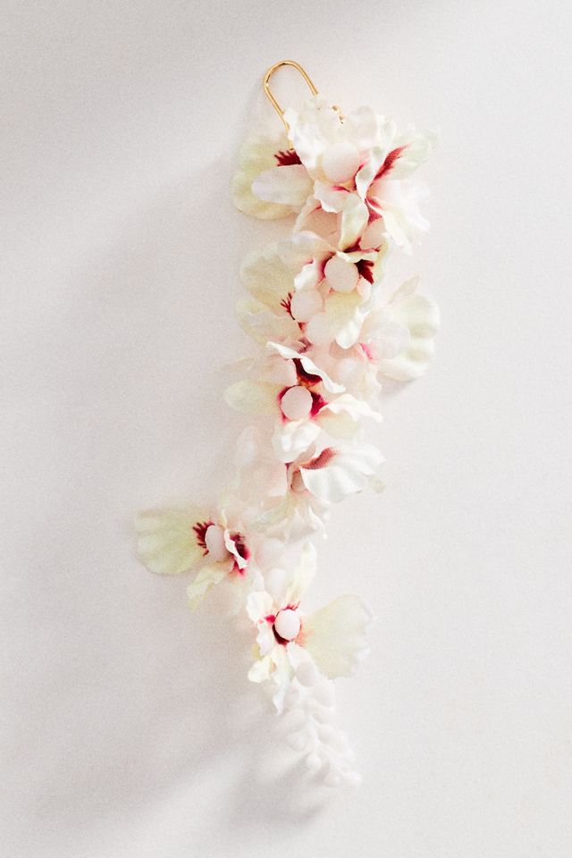 By Anthropologie Petal Cascade Statement Drop Earrings #2