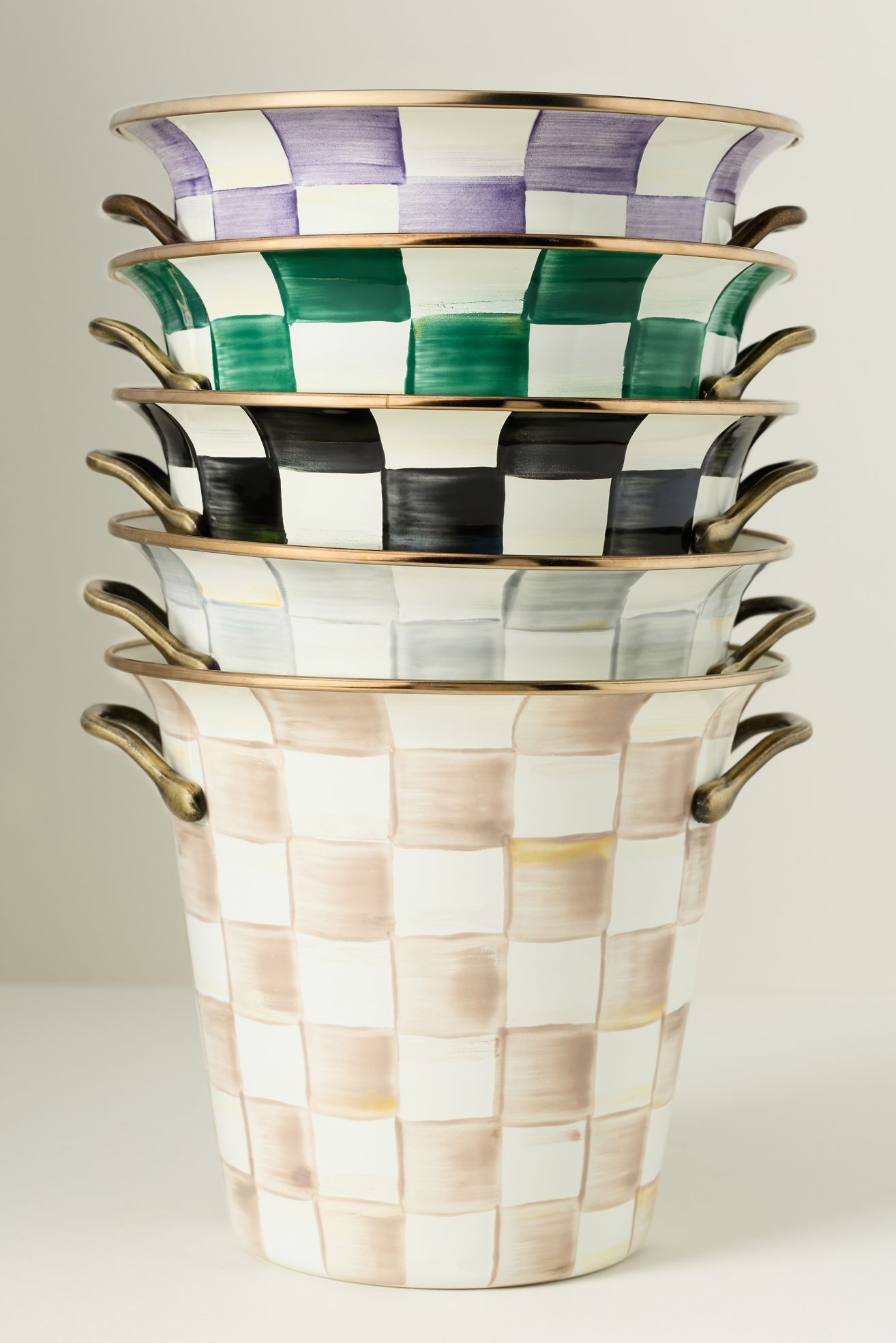 MacKenzie-Childs Check Wine Cooler - Courtly Check, One Size