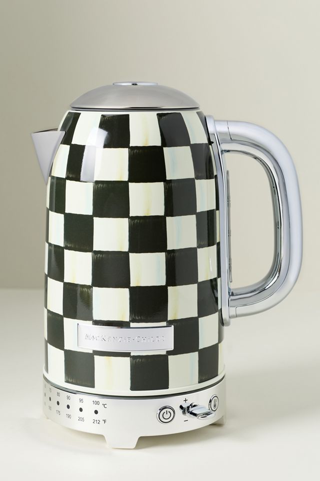 MacKenzie-Childs Check Electric Kettle #1