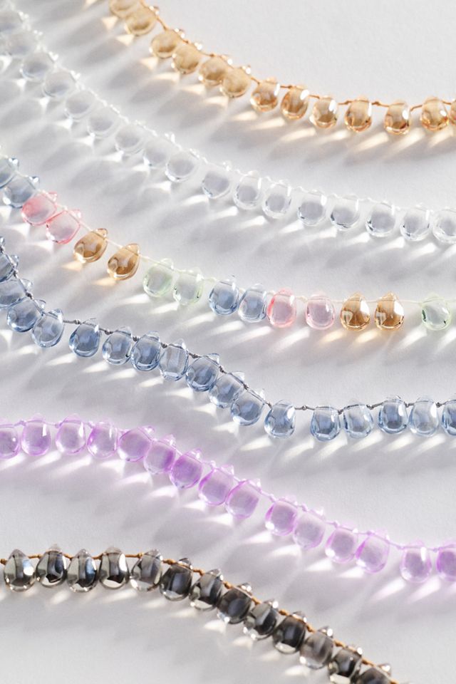 Beaded Teardrop Necklace #1