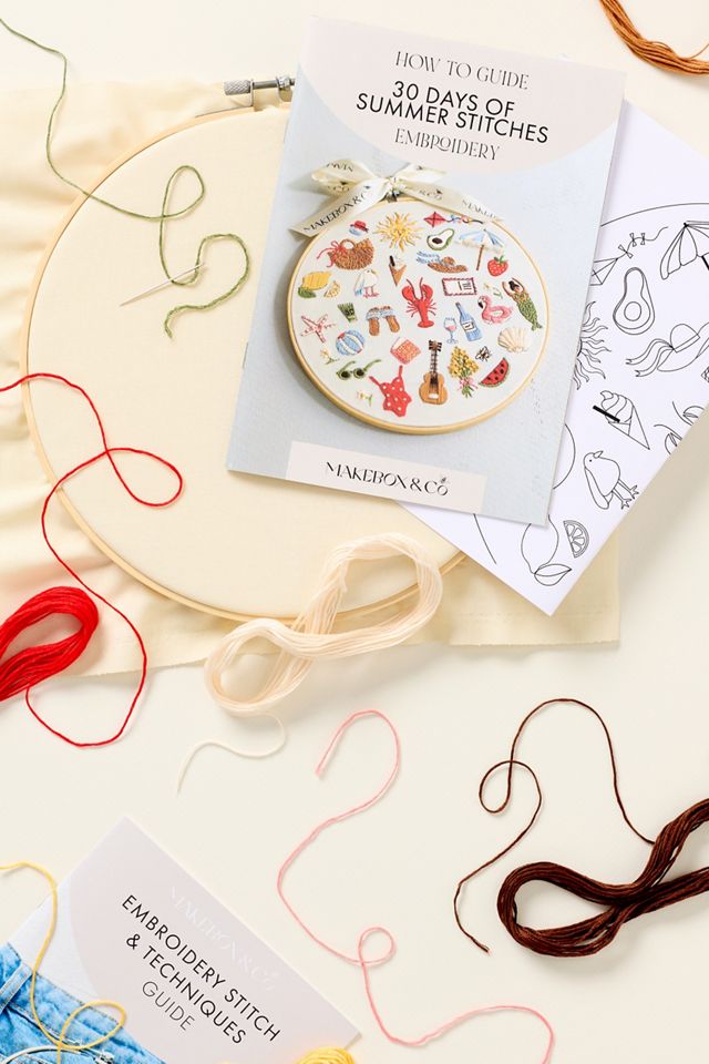 MakeBox & Co Summer Icon Embroidery Kit #1