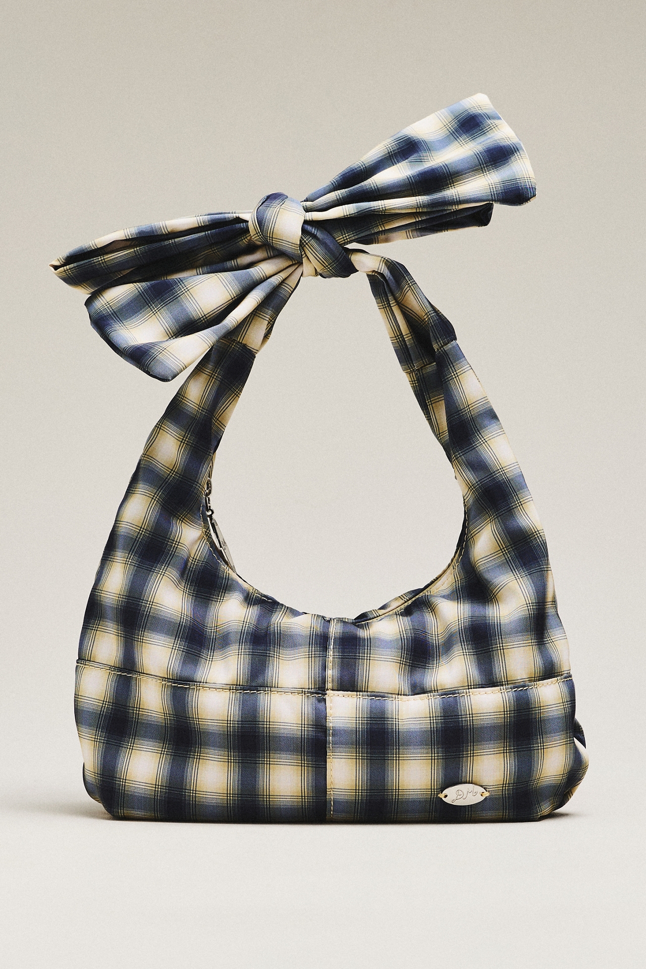 Damson Madder Roo Check Tie Shoulder Bag