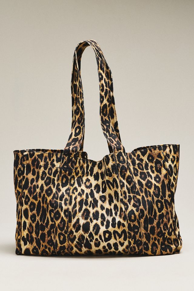 Damson Madder Leopard Print Canvas Tote #1