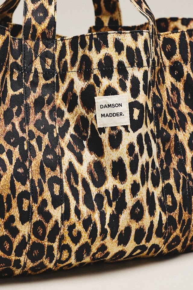 Damson Madder Leopard Print Canvas Tote #2