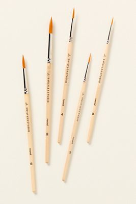 Emily Lex Watercolor Paintbrushes, Set of 5