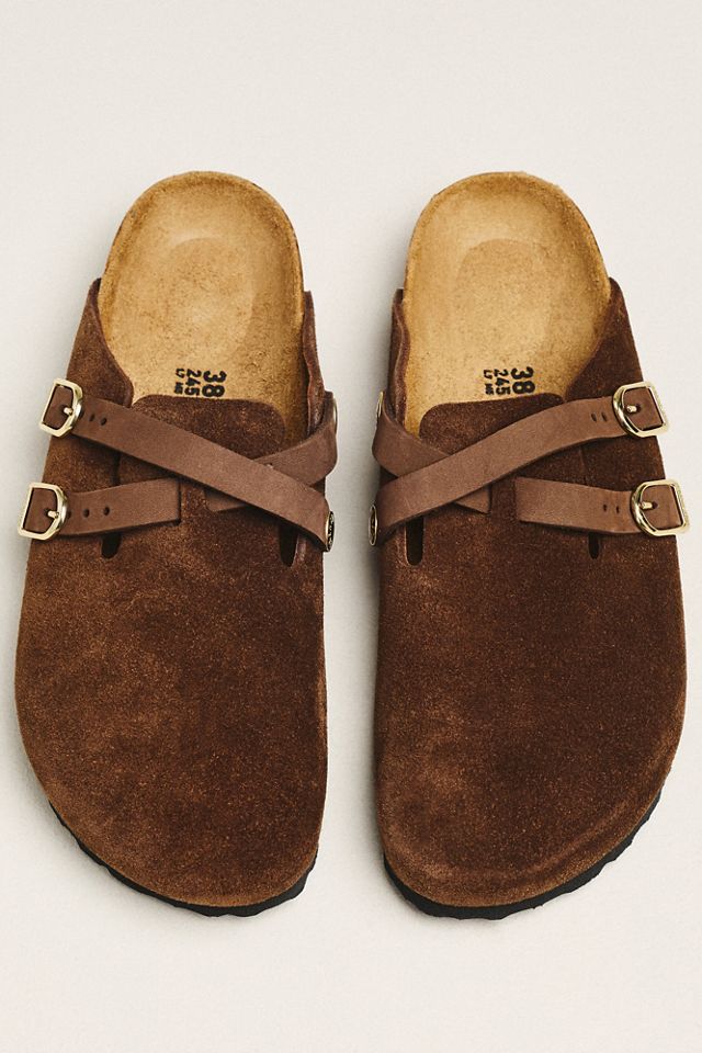 Birkenstock Blair Suede Clogs #1