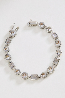 Chunky Geometric Tennis Bracelet