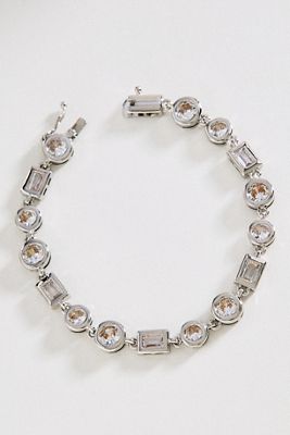 Chunky Geometric Tennis Bracelet