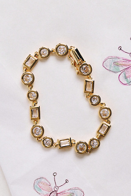 Chunky Geometric Tennis Bracelet