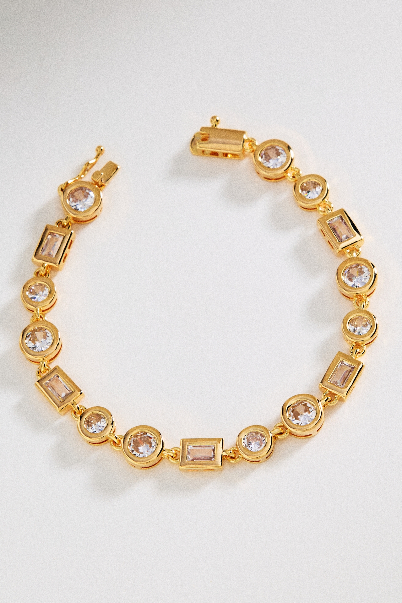 Chunky Geometric Tennis Bracelet