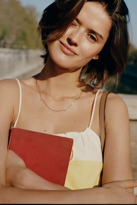Delicate Layered Crystal Necklace