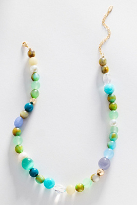 By Anthropologie Women's Multicolor Chunky Beaded Necklace