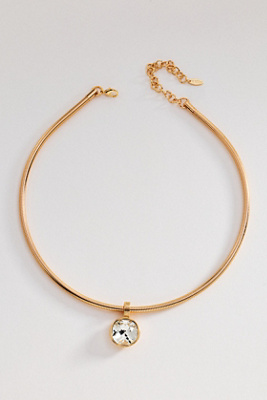Crystal Pendant Statement Necklace