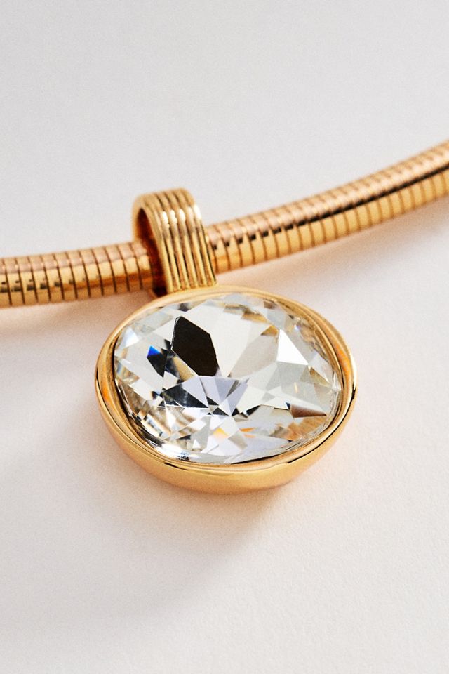 Crystal Pendant Statement Necklace #1