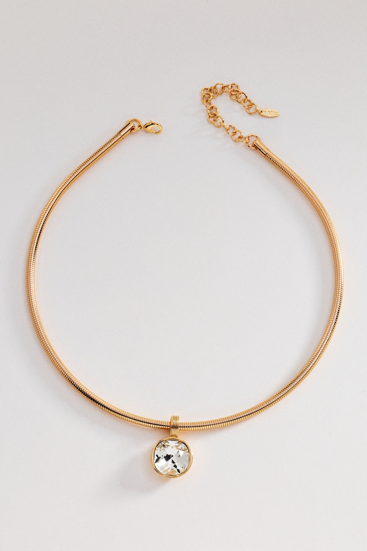 Crystal Pendant Statement Necklace