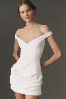Elliatt Dandelione Off-Shoulder Mini Dress | Anthropologie