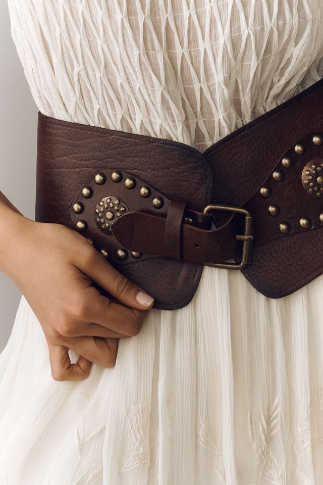 Z & L Kahala Wide Studded Belt #1