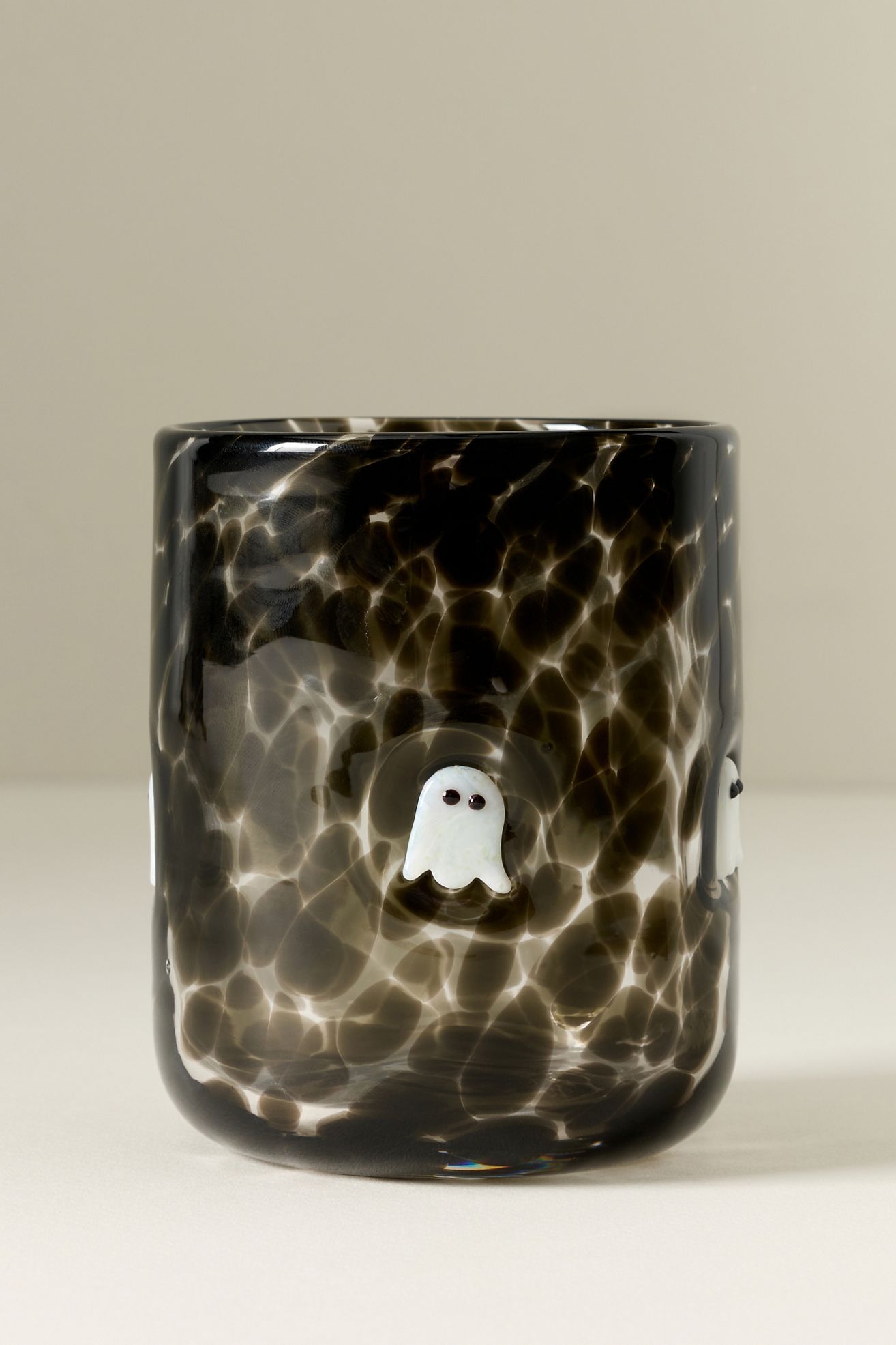 Mystic Halloween Icon Juice Glass - Glow In The Dark Ghost, One Size