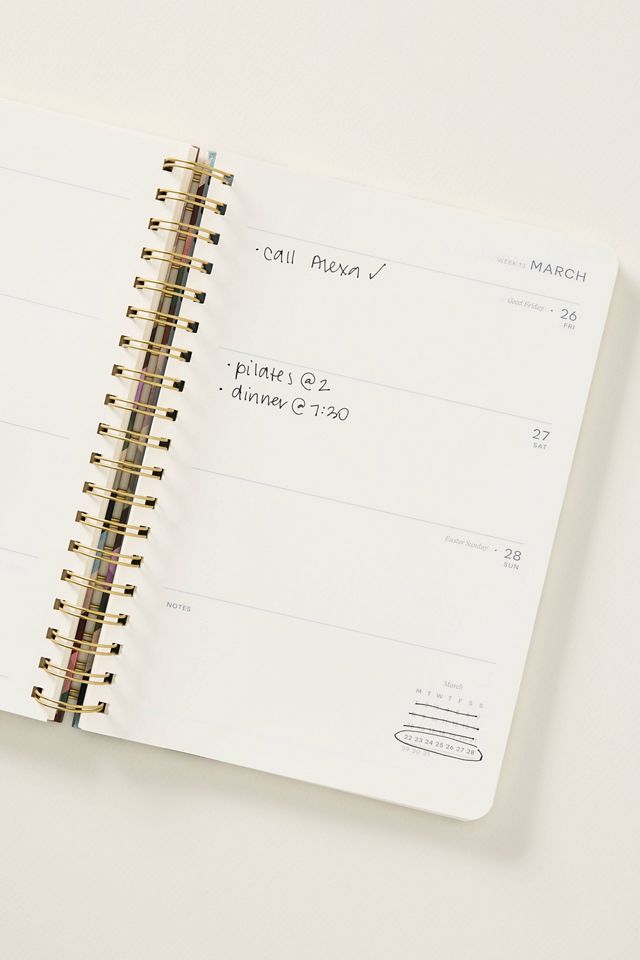 Anthropologie X Papier B5 Spiral 17-Month Mid-Year Planner #1
