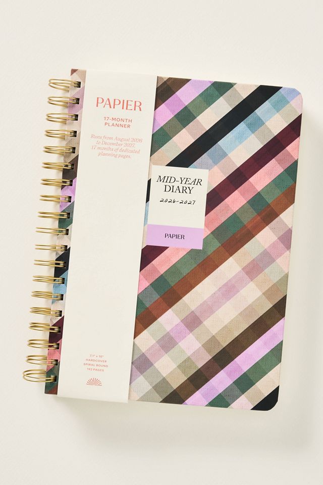 Anthropologie X Papier B5 Spiral 17-Month Mid-Year Planner #2