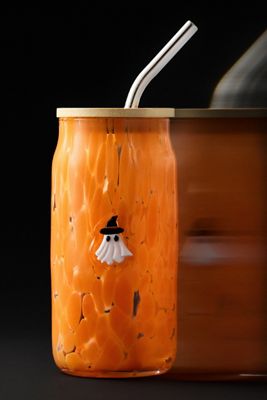 Mystic Halloween Icon Juice Glass Tumbler with Lid