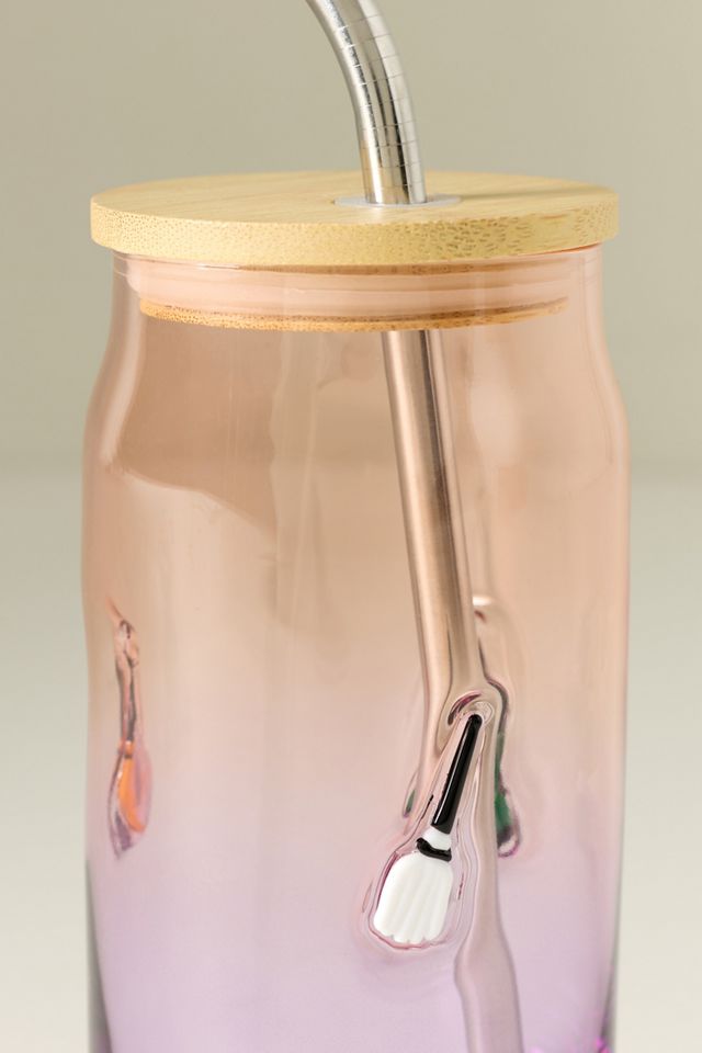 Mystic Halloween Icon Juice Glass Tumbler with Lid #3