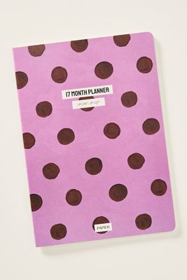 Anthropologie X Papier Polka Dot B5 Softback 17 Month Mid-Year Planner