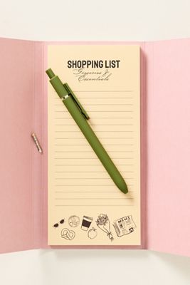 Anthropologie X Papier Shopping List Pad