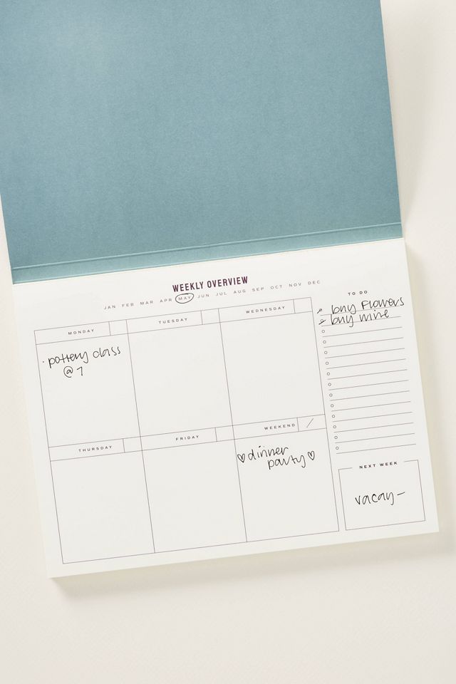 Anthropologie X Papier Weekly Deskpad #1