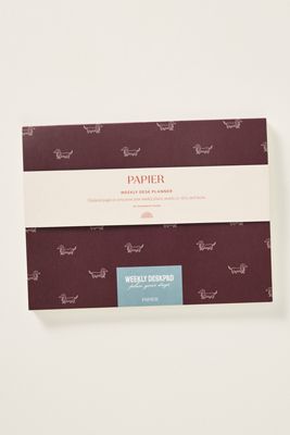 Anthropologie x Papier Wochenplaner-Schreibunterlage