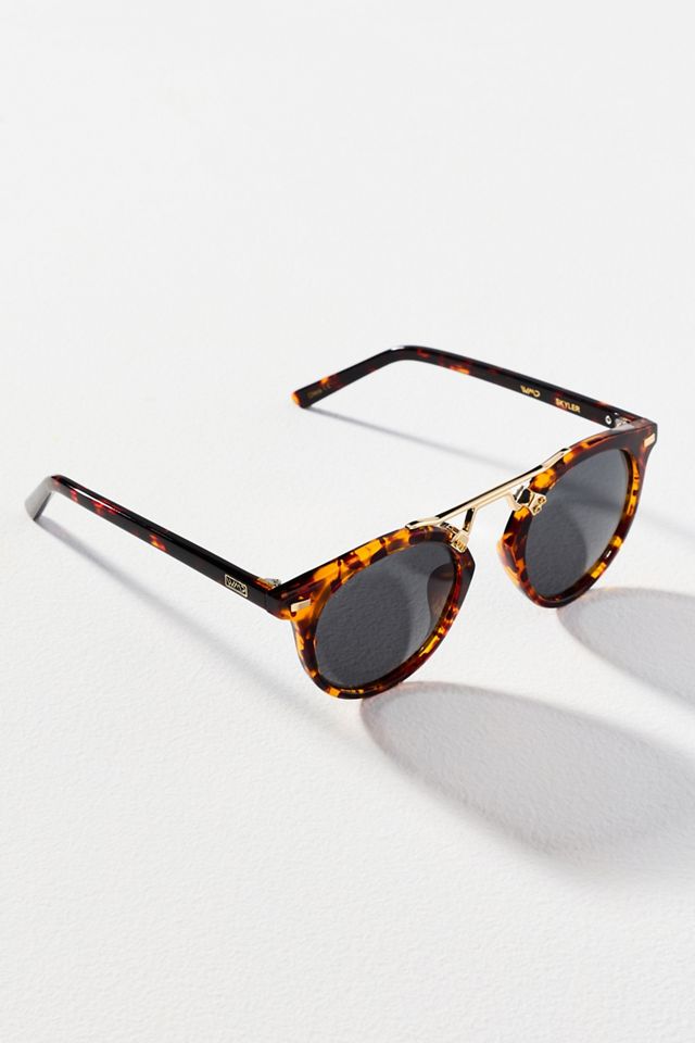 WMP Eyewear Skyler Circle Tortoiseshell Sunglasses | Anthropologie