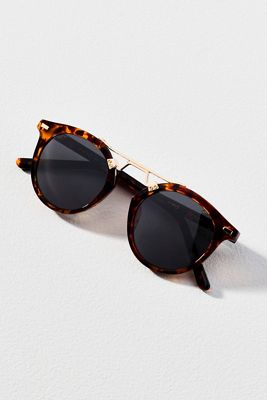 WMP Eyewear Skyler Circle Tortoiseshell Sunglasses