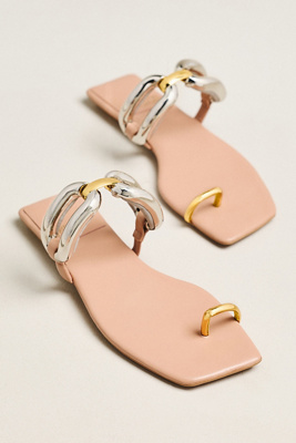 Jeffrey Campbell Guilded 2 Toe Ring Sandals | Anthropologie